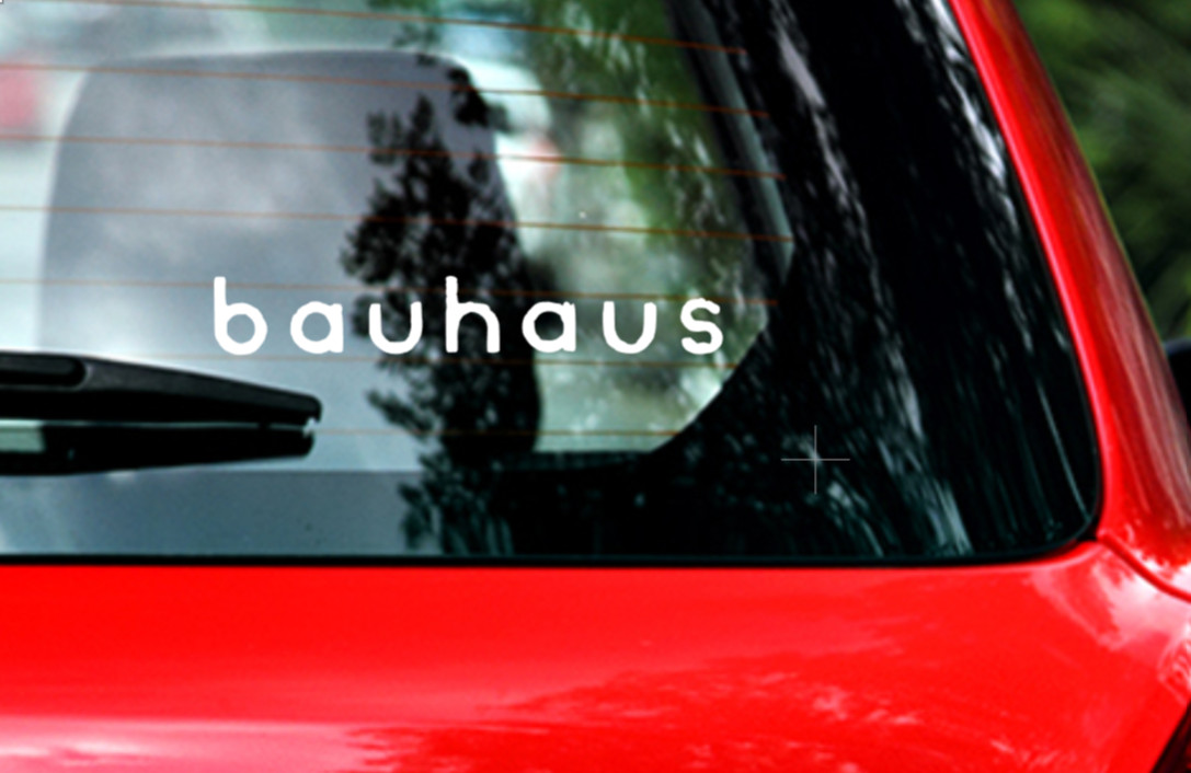 Bauhaus Car Decal Vinyl Glossy Band Logo Bumper Sticker Goth Punk Darkwave 80s