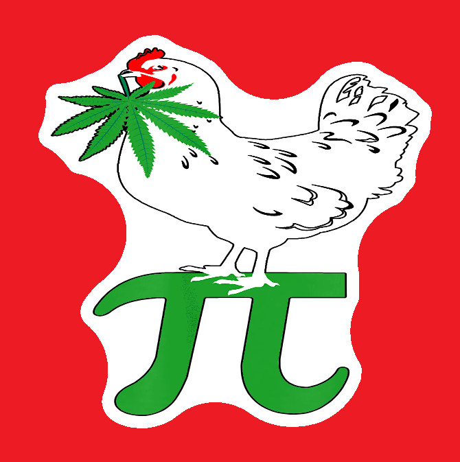 Chicken Pot Pie Weed Decal Weatherproof Stickers UV Safe Durable Added Vinyl Top