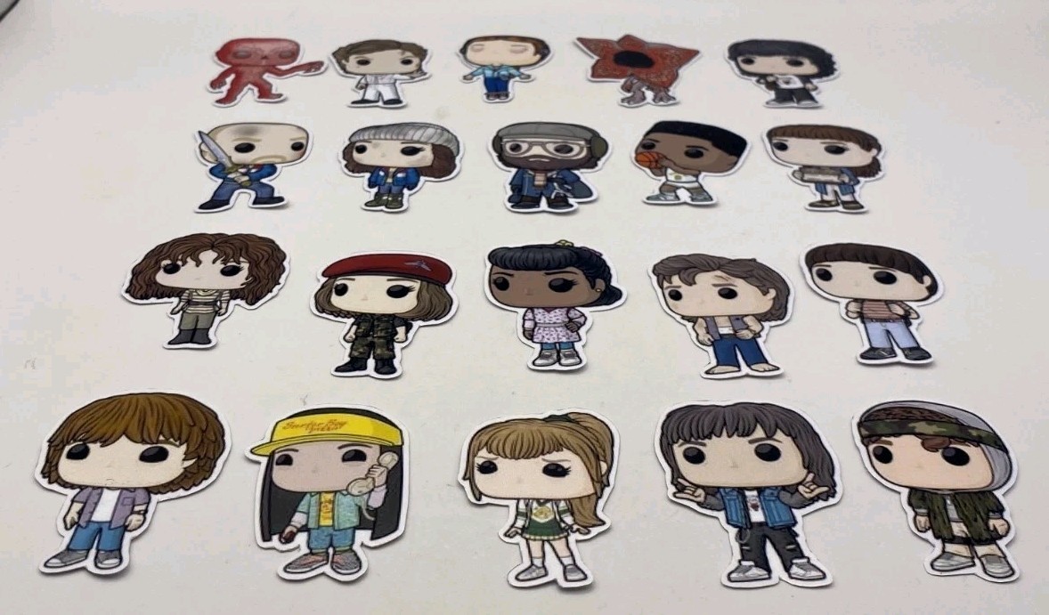 Stranger Things Inspired Waterproof Vinyl Sticker Lot Pack Of 20 Phone Laptop
