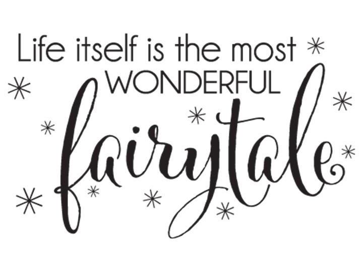 LIFE ITSELF WONDERFUL FAIRYTALE Wall Decal Quote Words Lettering Home Decor