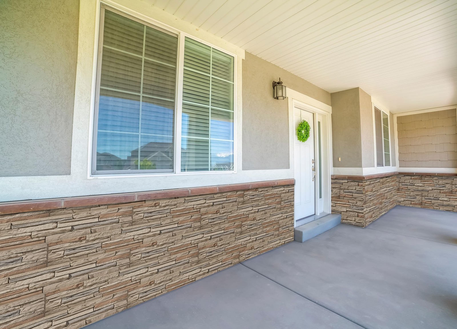Faux Stone Wall Panels 2-Pack (7.5 Sq Ft) PU Stone Veneer Siding, Mortarless …