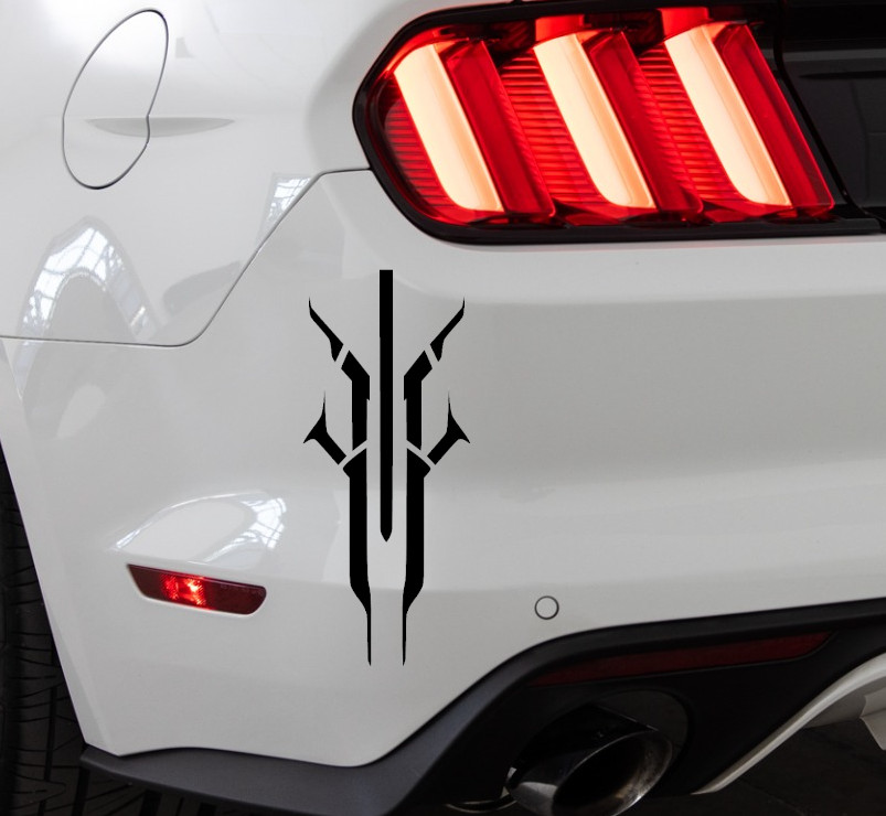House of Devils Destiny Fallen Indoor/Outdoor Vinyl Decal Matte Black/White