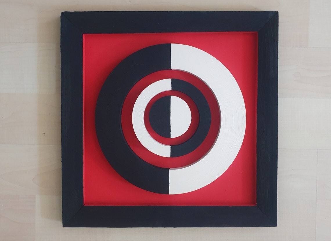 Geometric wooden wall art.3d wall art, Wooden triangles, house design