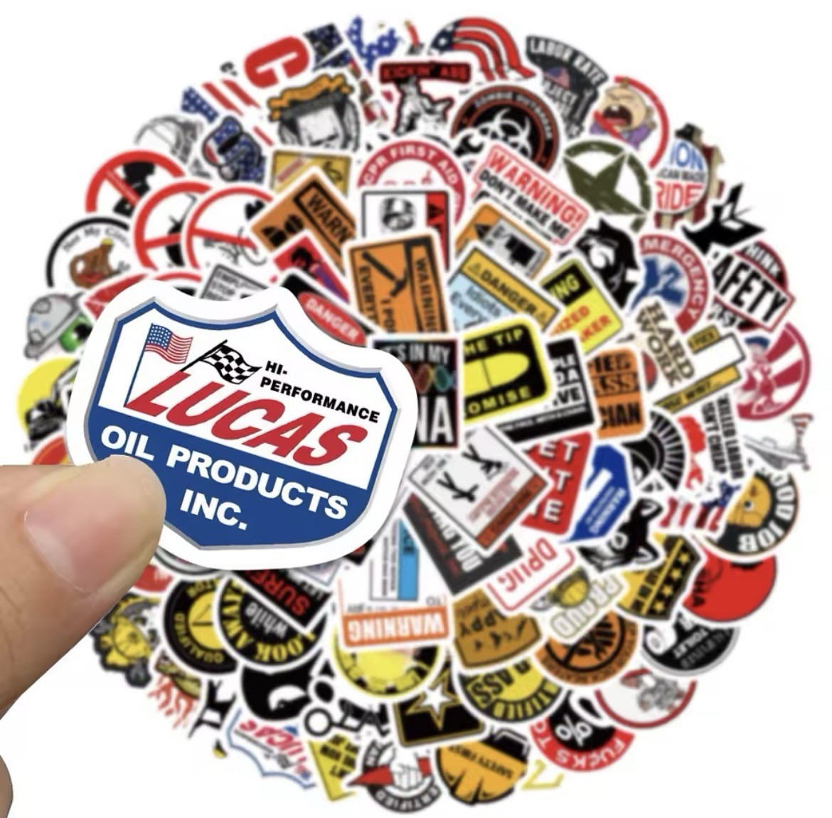 Hard Hat Trades Style MINI Stickers 98pk Adult Humor Funny Trades FREE SHIPPING