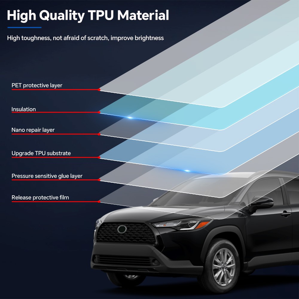 2022-2024 Toyota Corolla Cross LE XLE Full Car PPF Precut Paint Protection Film