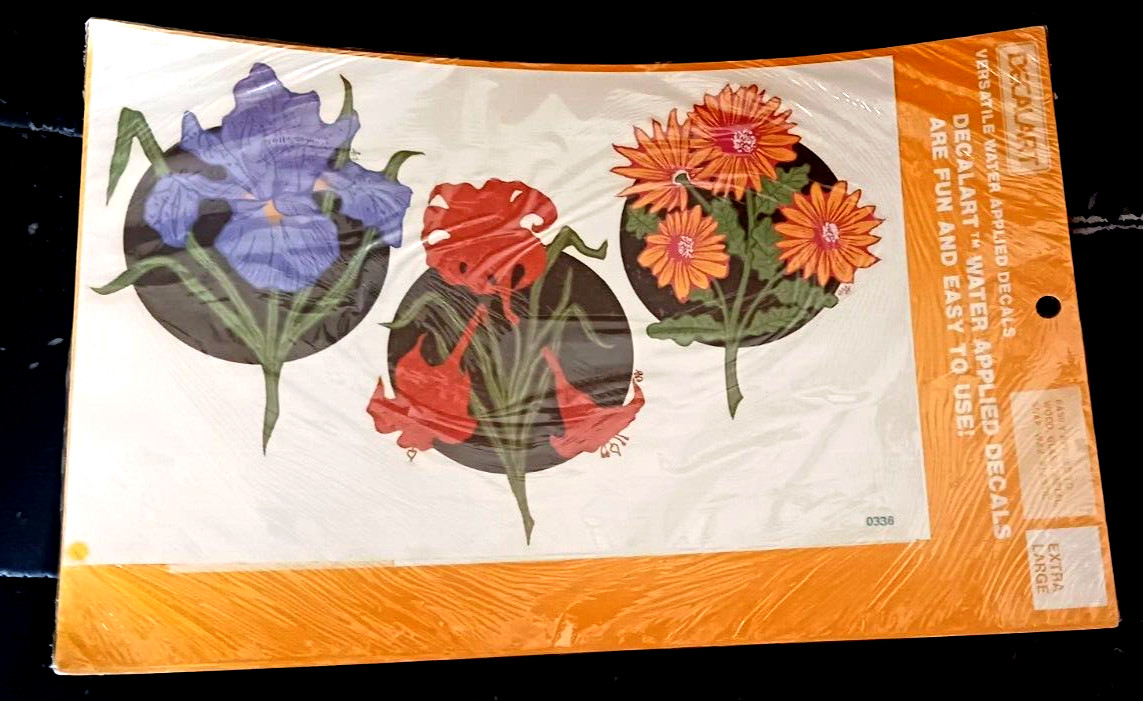Vintage MEYERCORD 1981 decal. Never opened craft 9 by 6 1/2