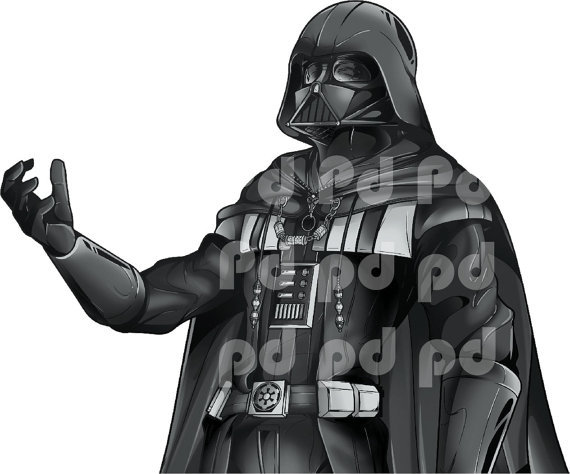 Darth Vader Decal – Star Wars Decal Laptop Decals – Kids Bedroom Wall Mural n80