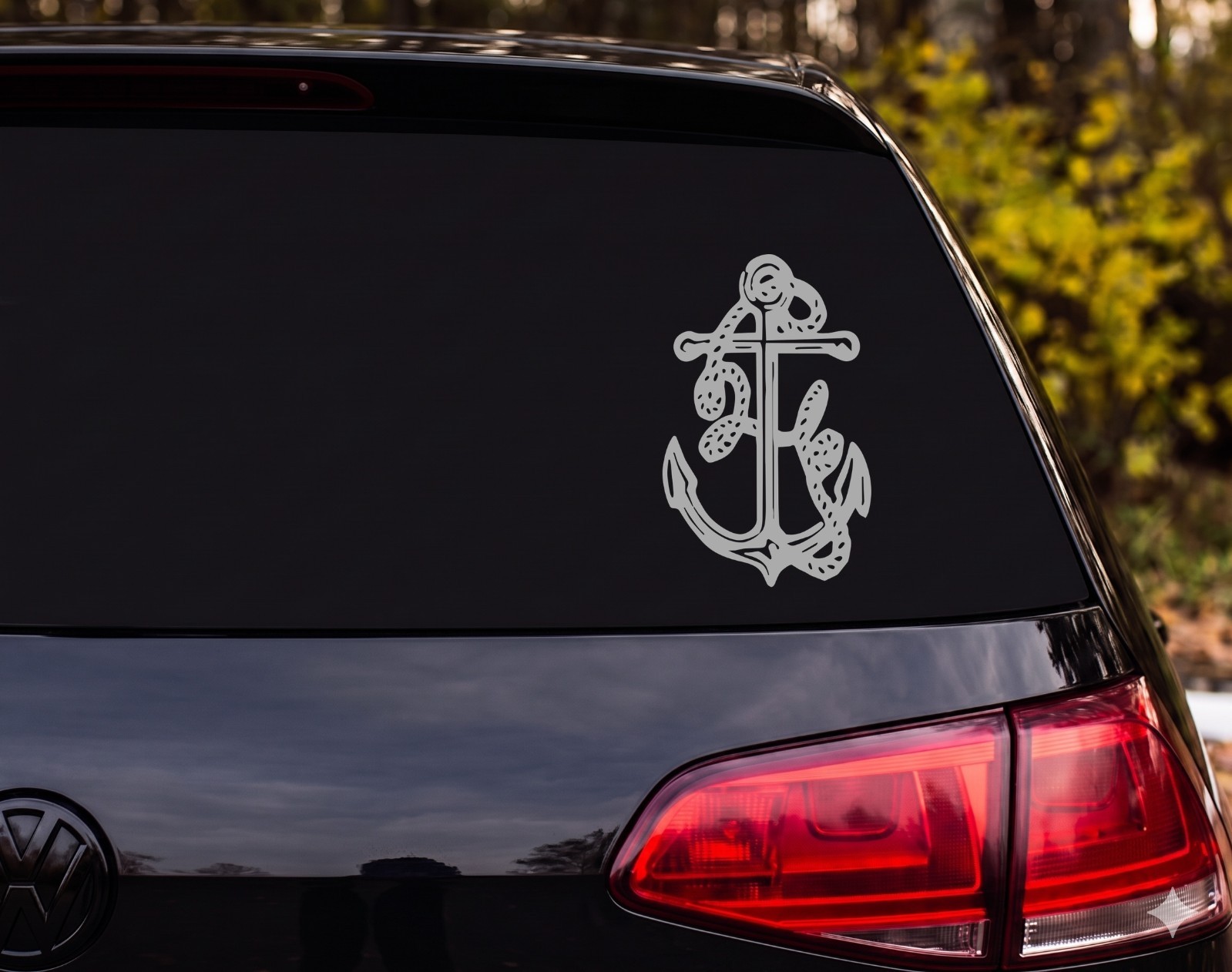 Anchor With Rope Outdoor Vinyl Decal Sticker Car Tumbler | Sailor Gift