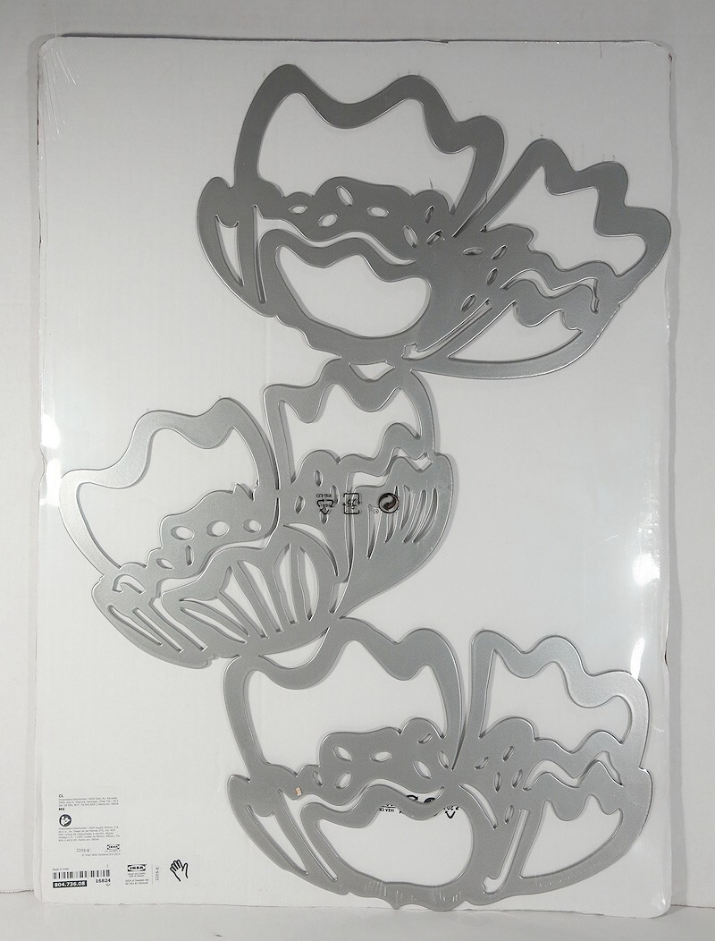 IKEA VÄTTLÖSA Wall Decoration Silver color 19 ¼x23 ½" 804.736.08 VÄTTLÖSA NEW