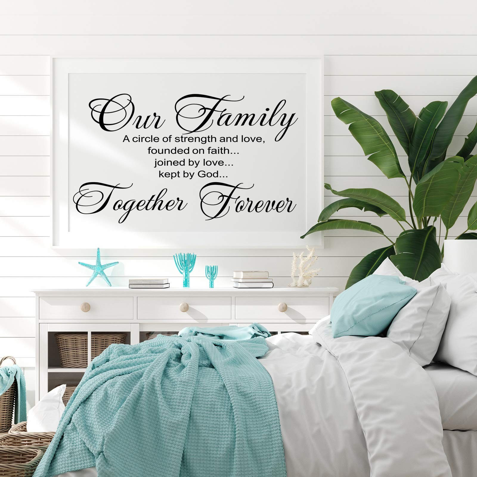 2 Pcs Wall Stickers for Living Room Decor Sticker Family Small, Basic