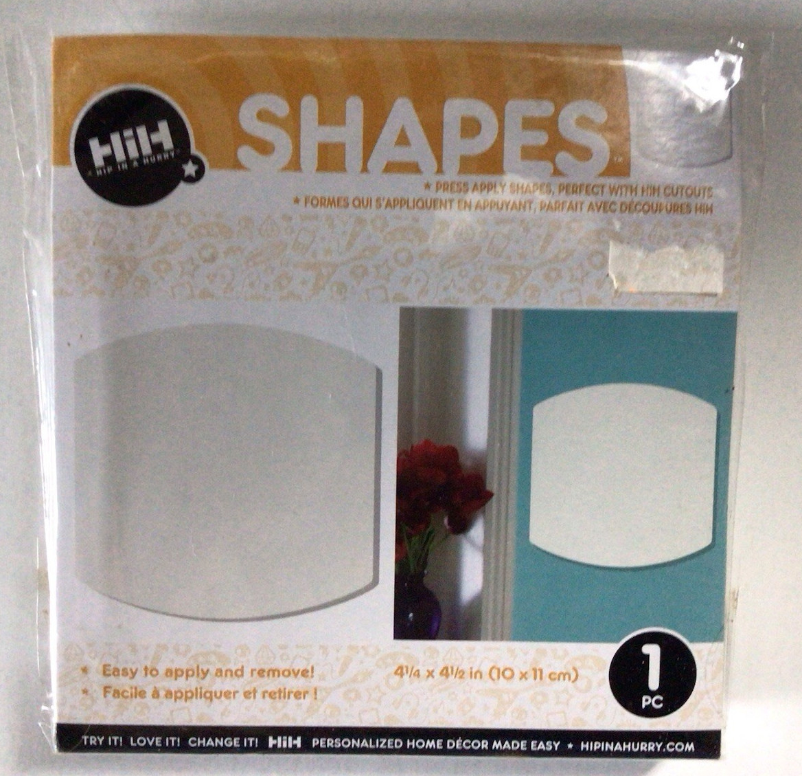 New Hip in Hurry REMOVEABLE PVC SHAPES ** Squashy 3.75 X 4 HIH2017