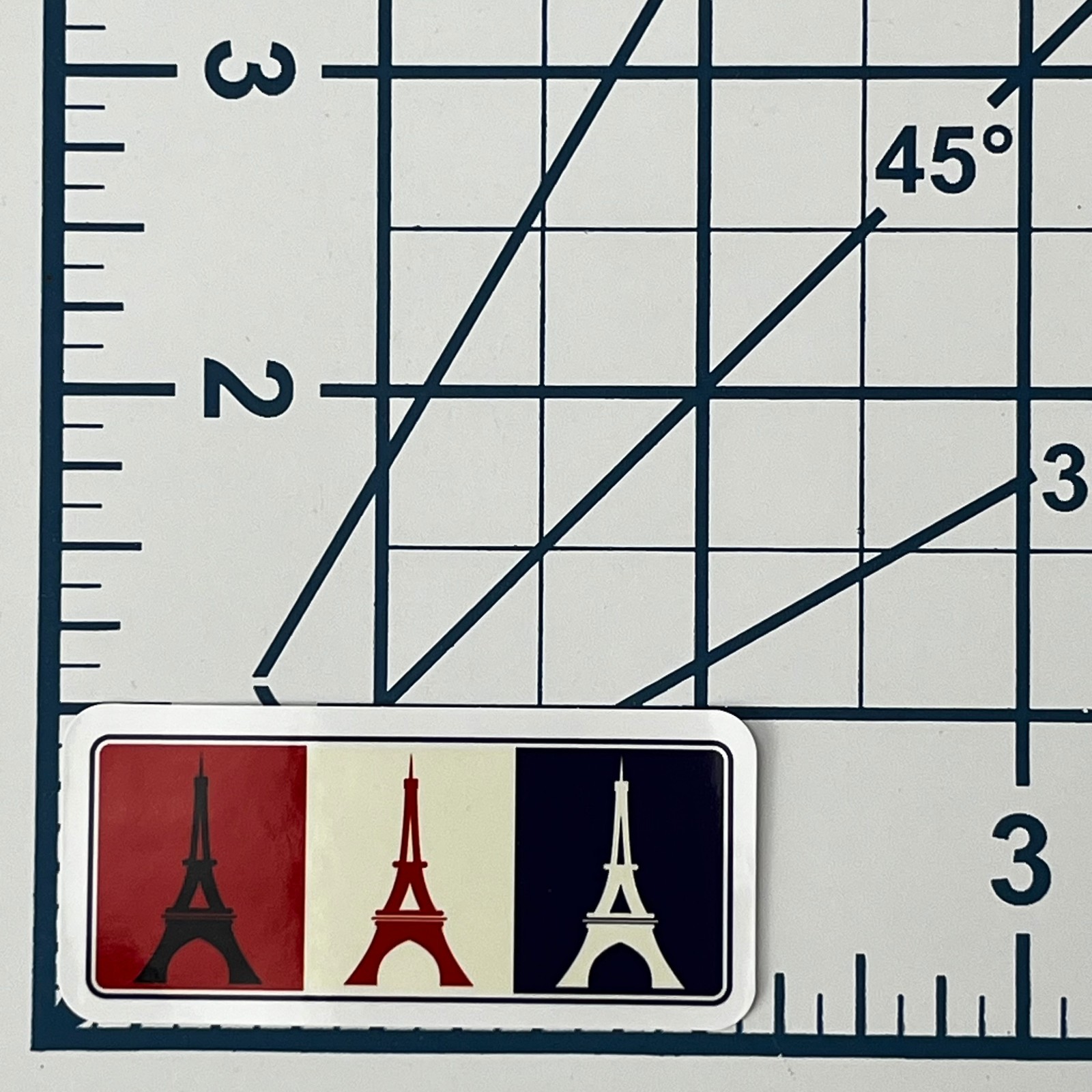 Paris France Eiffel Tower Vinyl Sticker Decal French Flag Laptop Travel Luggage