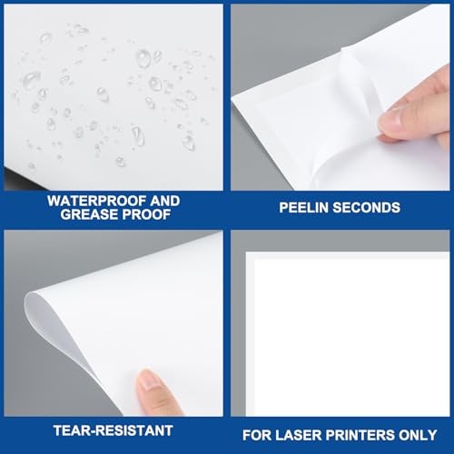 Pcs Outdoor Window Stickers for Car Dealers 8.5" x 11" Plain White Blank 100