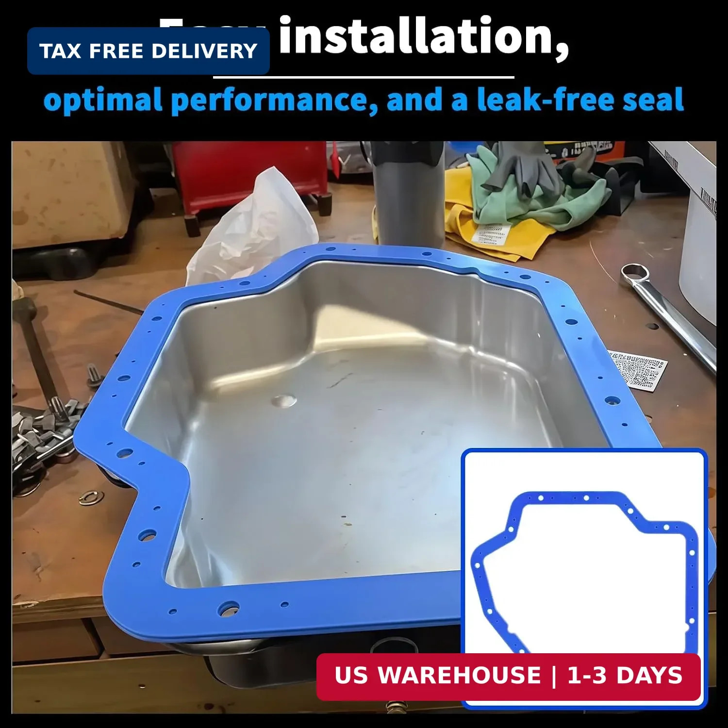TH400 Transmission Oil Pan Gaske for GM Turbo 400 | High Durometer Vulcanized Ru
