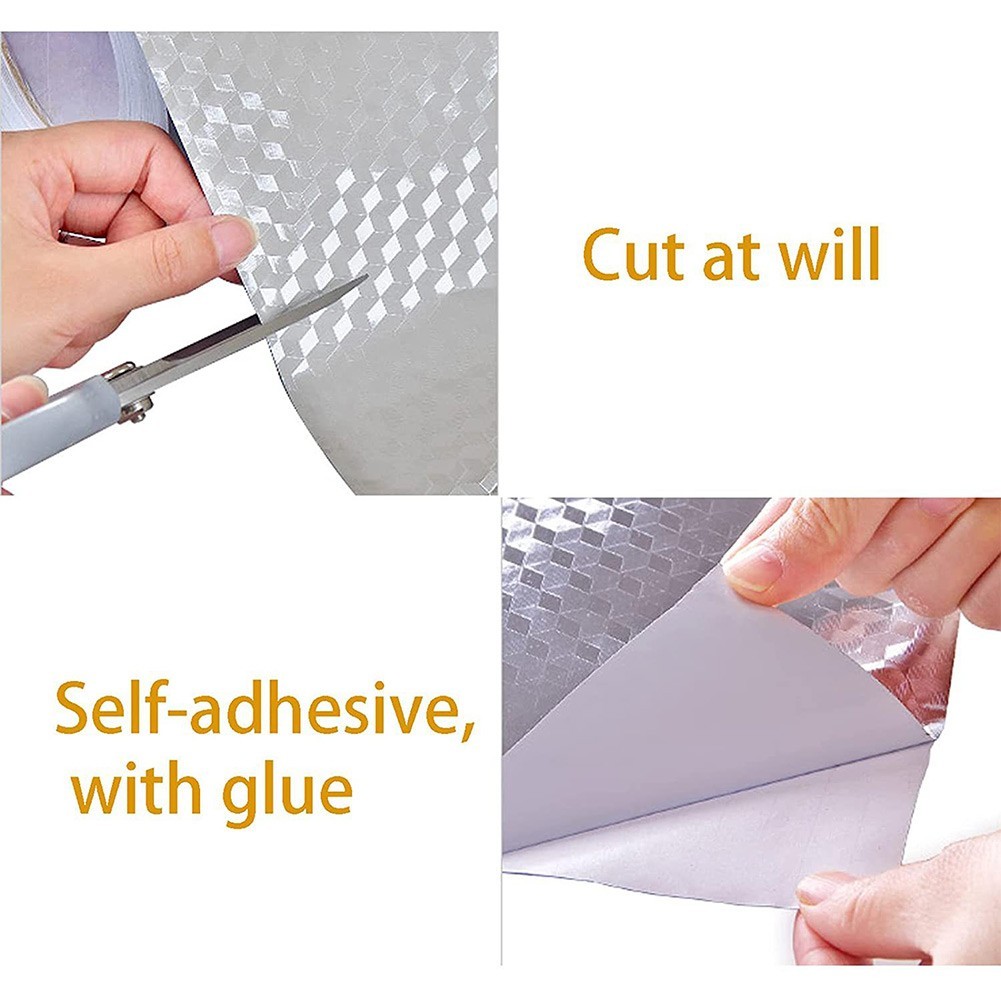Easy to Apply Kitchen Countertop Sticker Oilproof & Waterproof 5M Length