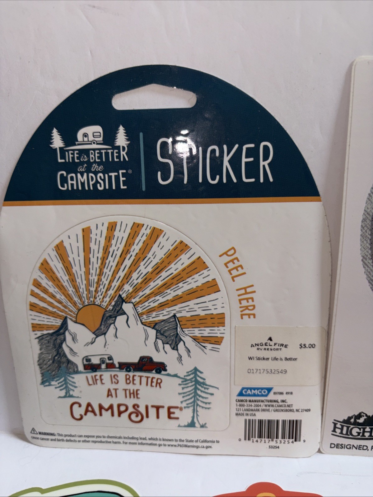 Travel Sticker Lot Of 8 New Mexico Angel Fire Camping