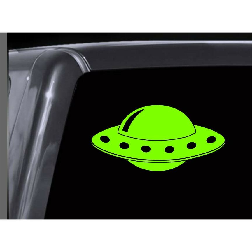 ALIEN SPACESHIP Vinyl Decal. Car Window Sticker