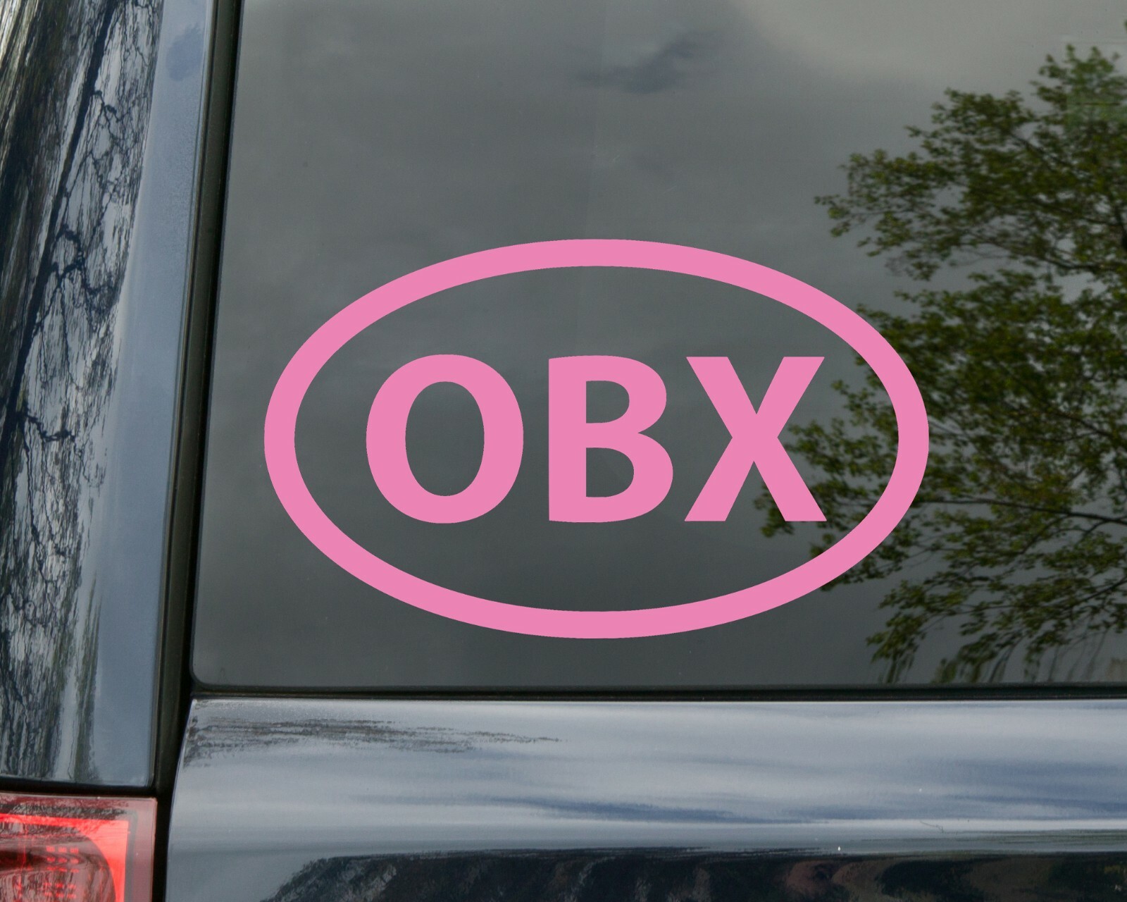 OBX Vinyl Decal – Outer Banks NC North Carolina Hatteras Nags Head Euro Oval