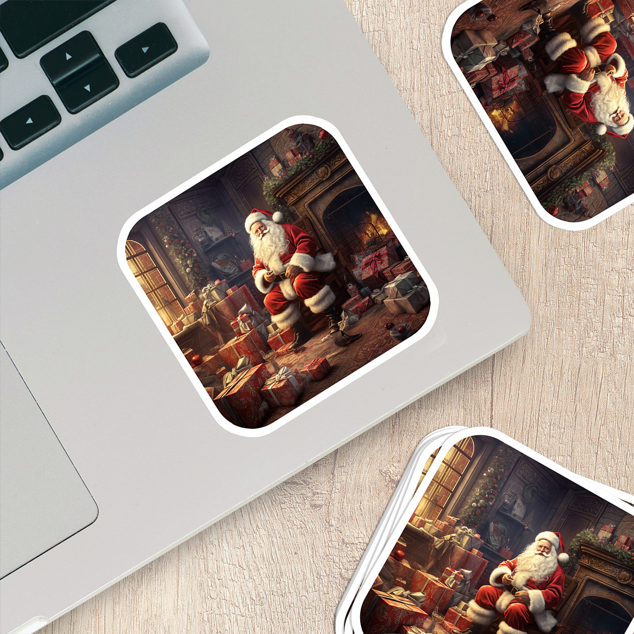 Santa Claus Vinyl Sticker – Bring the Magic of Christmas Anywhere