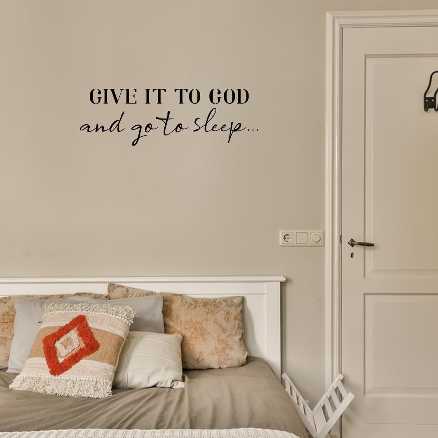 Inspirational Wall Decal "Give It to God" Vinyl Quote Sticker Home Decor