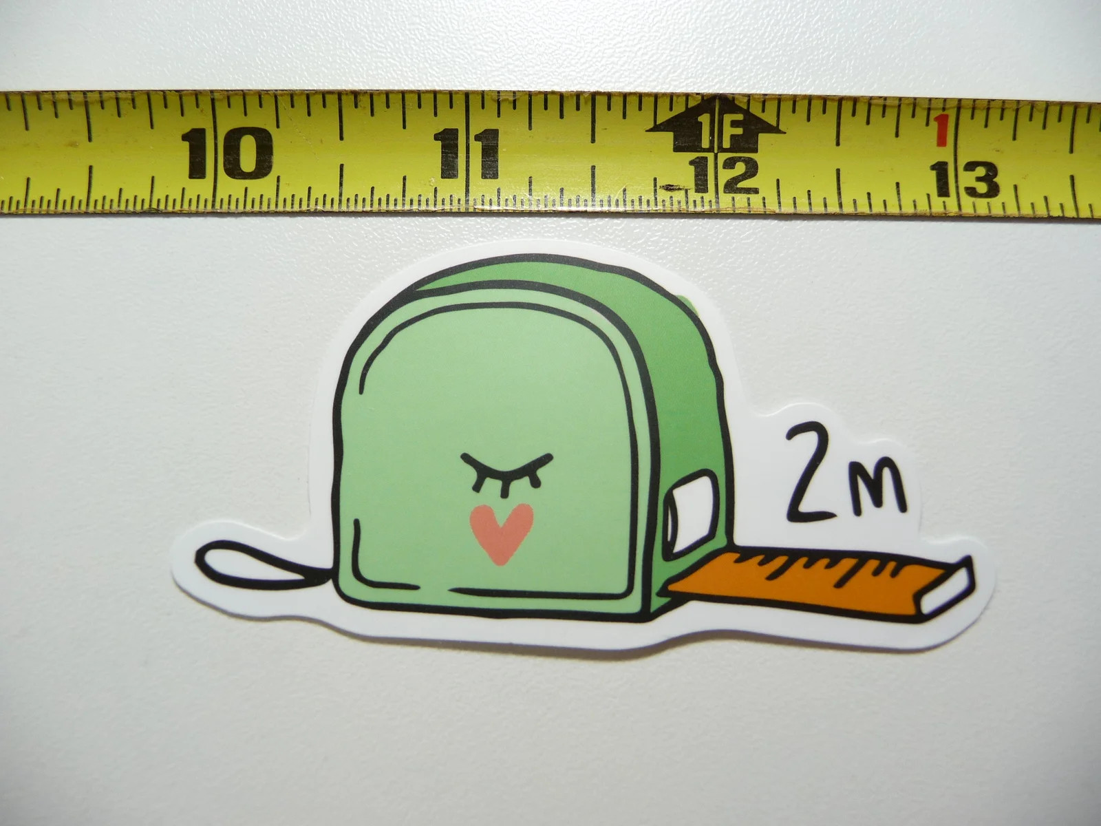 REGULAR TAPE MEASURE SMALL STICKER DECAL SEWING SEW CLOTHING SEAMSTRESS
