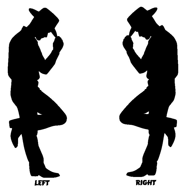 Cowboy Silhouette Western Rodeo Vinyl Decal – Premium Oracal Sticker for Car
