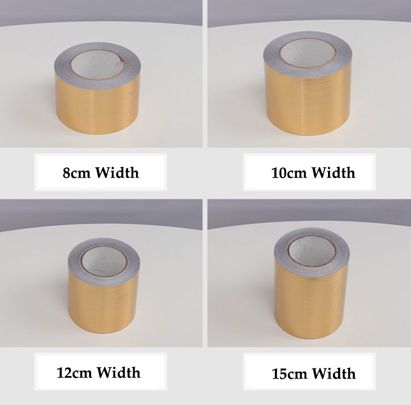 Car Sticker Car Metal Brushed Steel Matte Tape Wrap Sticker Gold/Silver 10~150mm