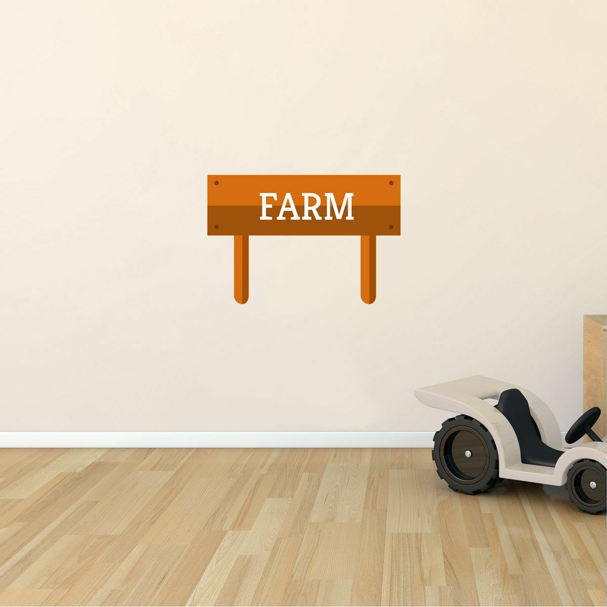 Vinyl Bedroom Living Room Farm Entrance Sign Post Wood Design Wall Decal Sticker