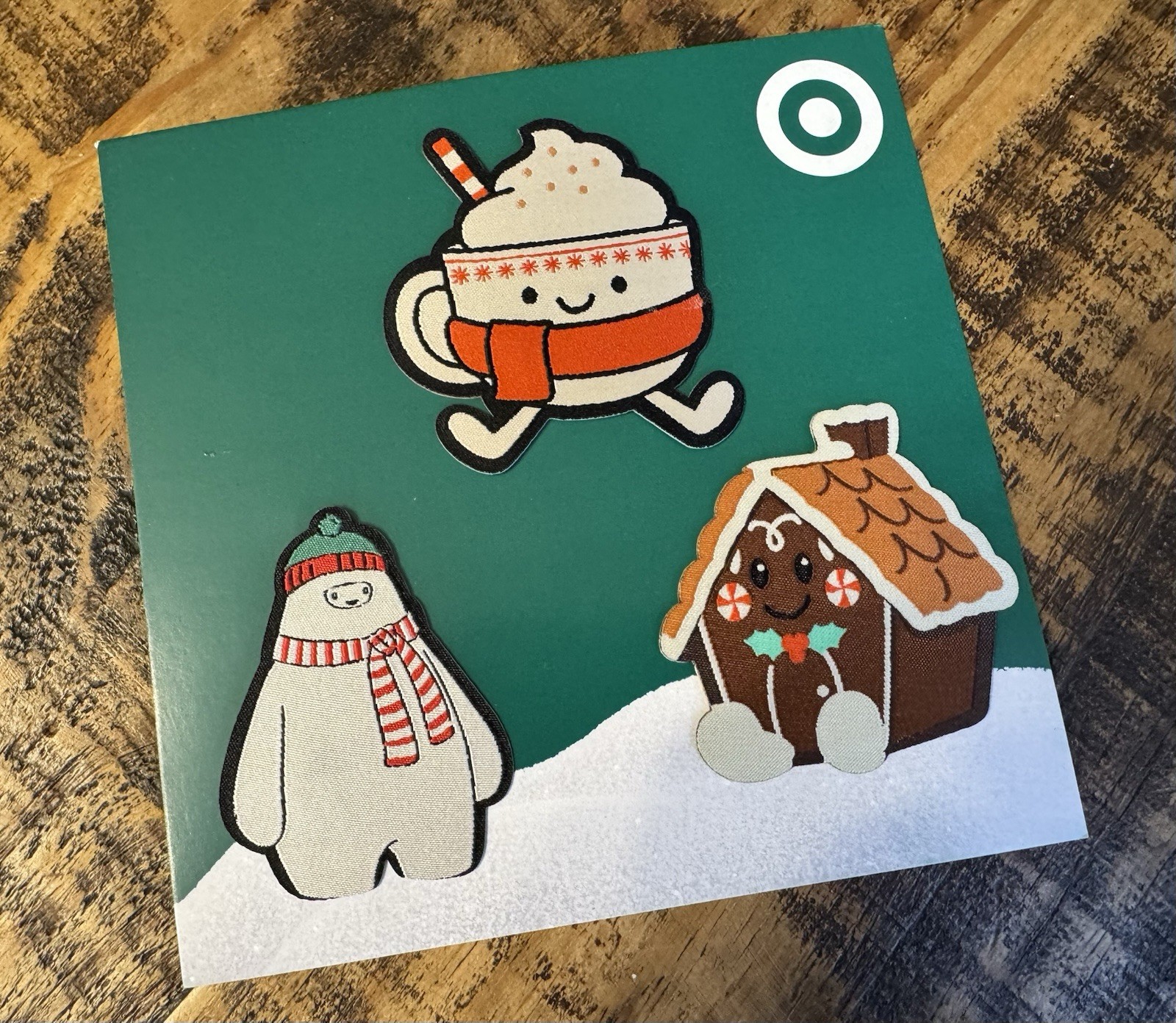 2025 Target Fun 3 Sticker / Fabric Patch Holiday Christmas Rare Promo 🎯 Unique
