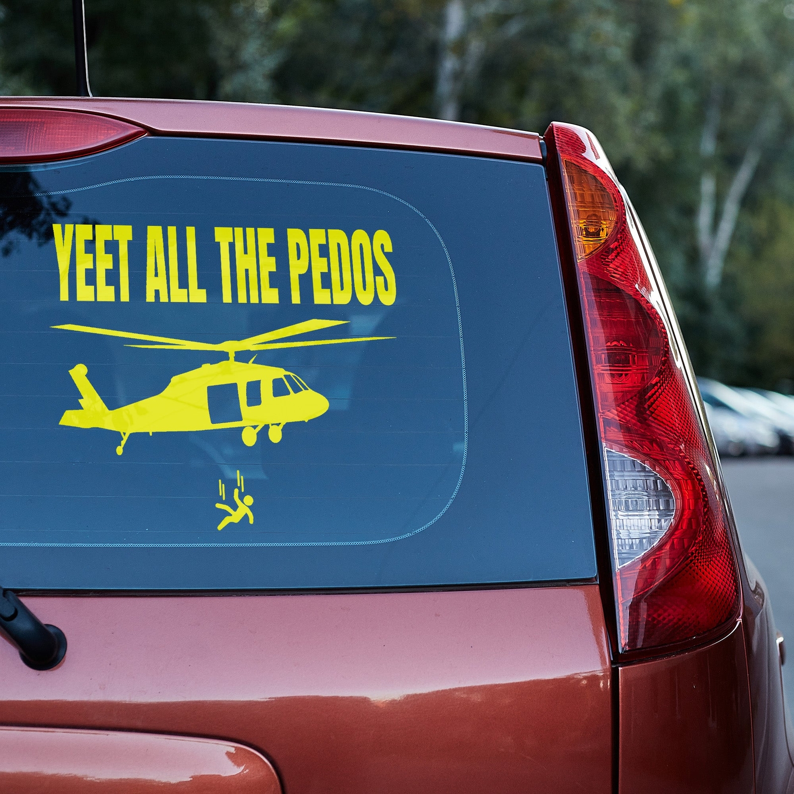 yeet all the Pedos Vinyl Decal Epstein Truck Car Van Laptop sticker