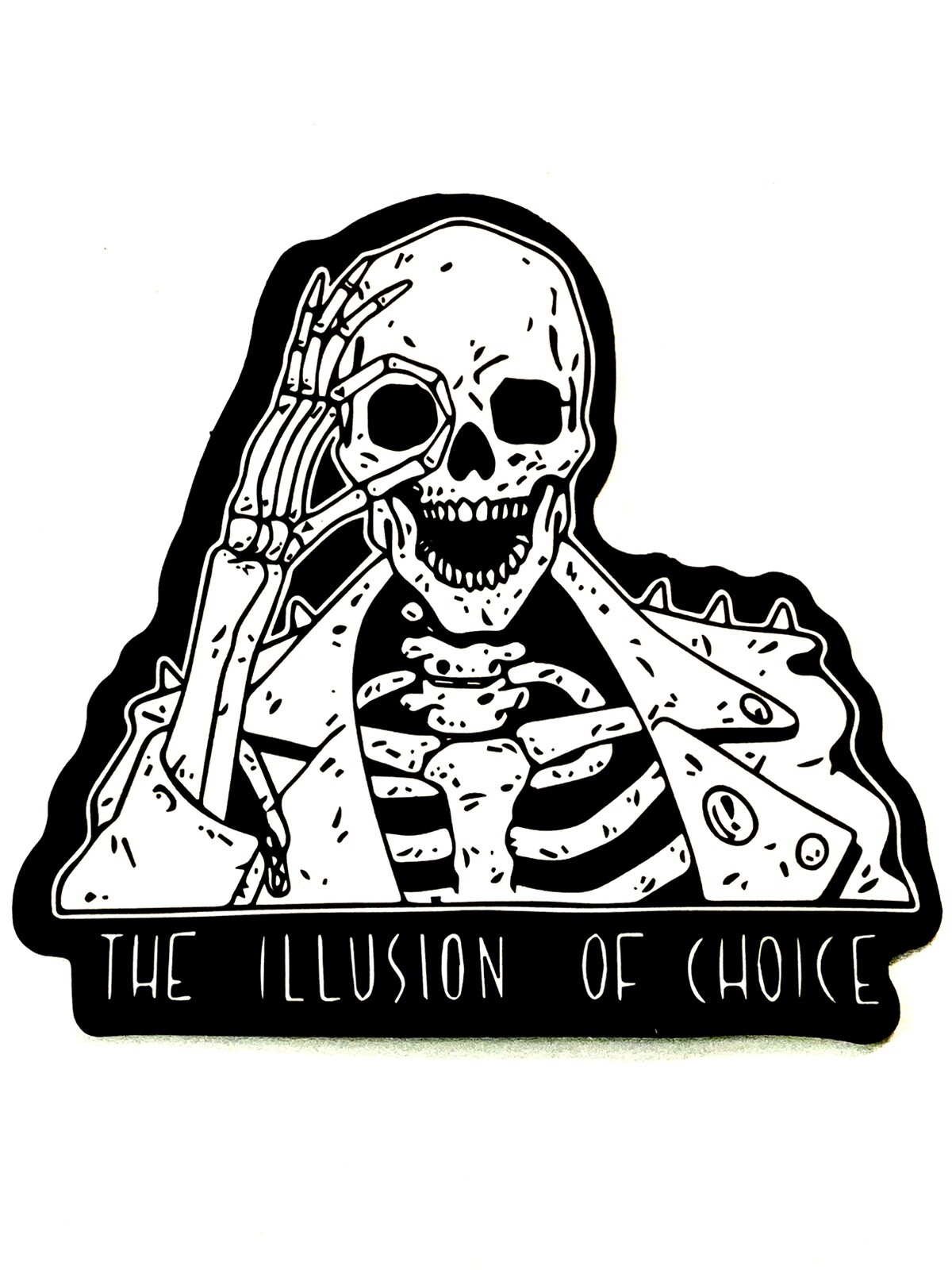 4” Illusion Of Choice Sticker Mind Control Media Influence Corrupt Government