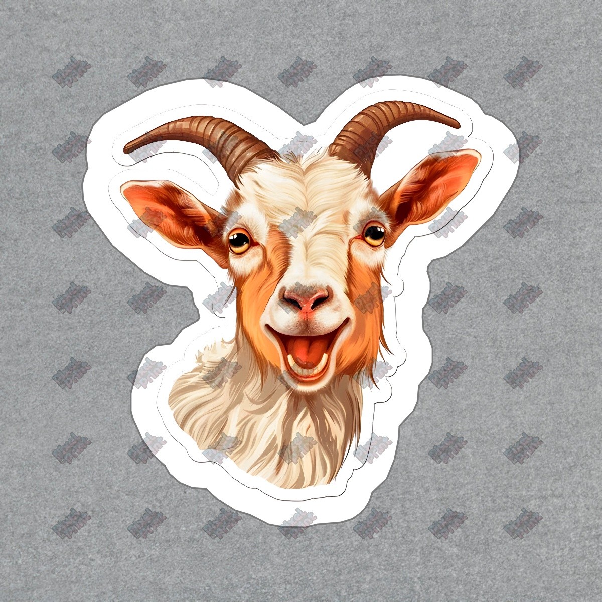 Adorable Goat Vinyl Sticker Perfect for Laptops, Water Bottles, and #142422