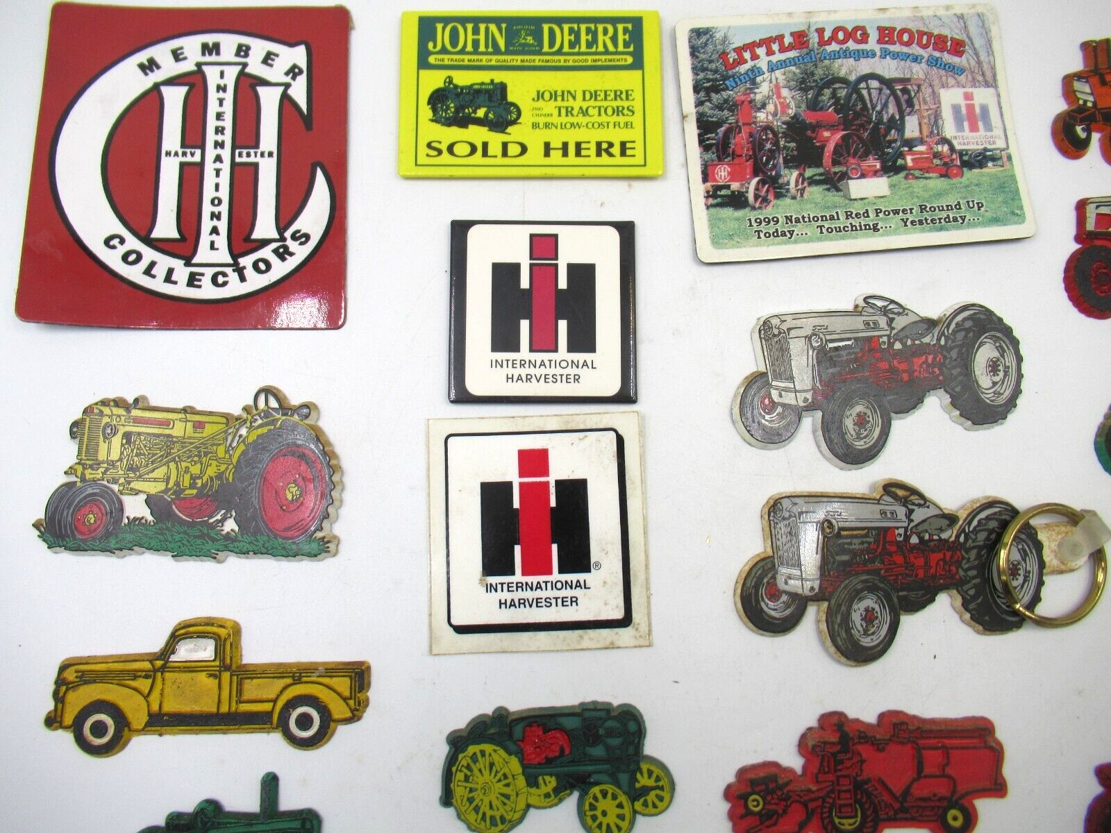 John Deere Tractor Refrigerator Magnets Lot Of 25 Ford Allis IH Farmall Vintage