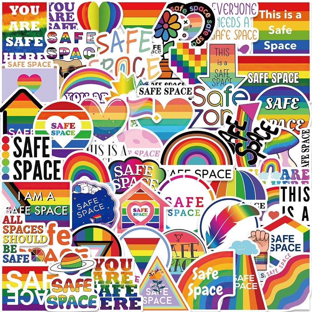 200 pcs LGBTQ Pride Stickers, Gay Lesbian Equal LOVE Waterproof
