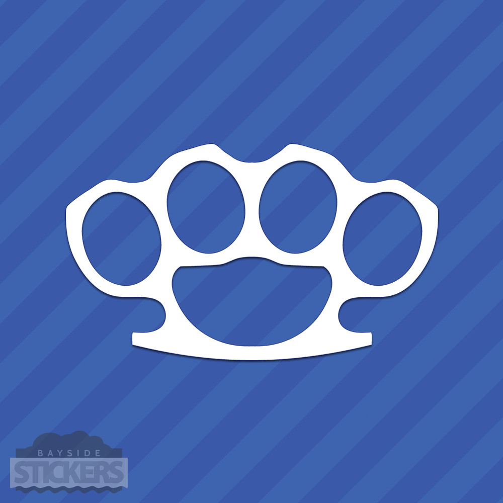 Brass Knuckles Vinyl Decal Sticker JDM