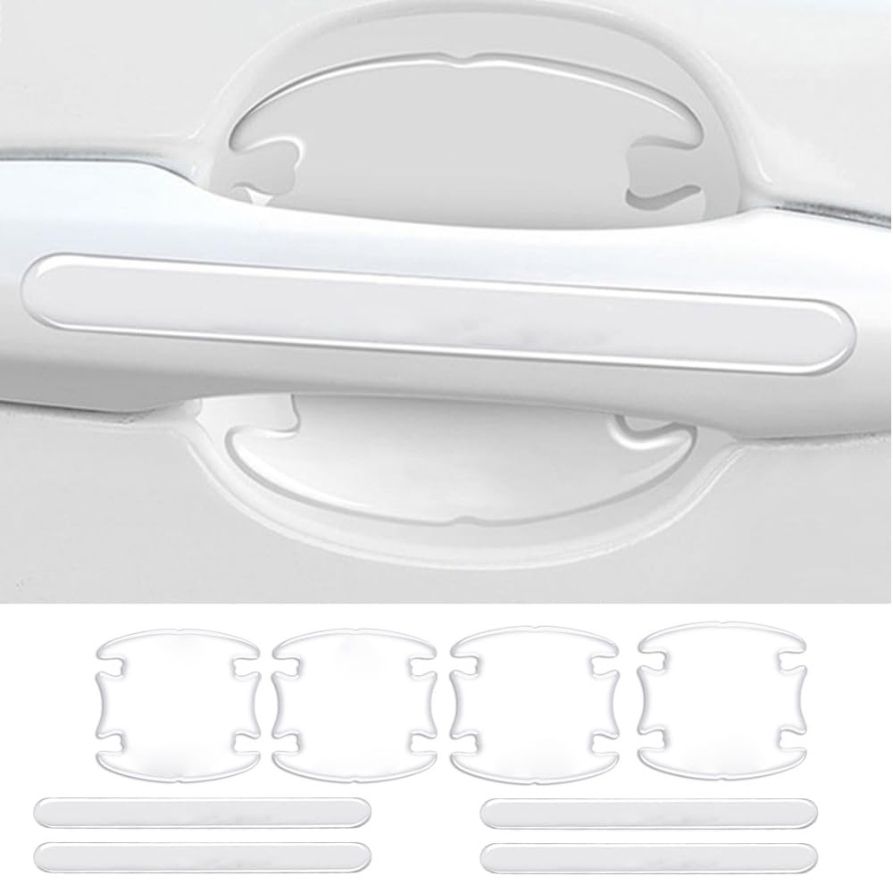 8 Pcs Car Door Handle Protector Anti Scratch Film Stickers for Cars SUVs Trucks