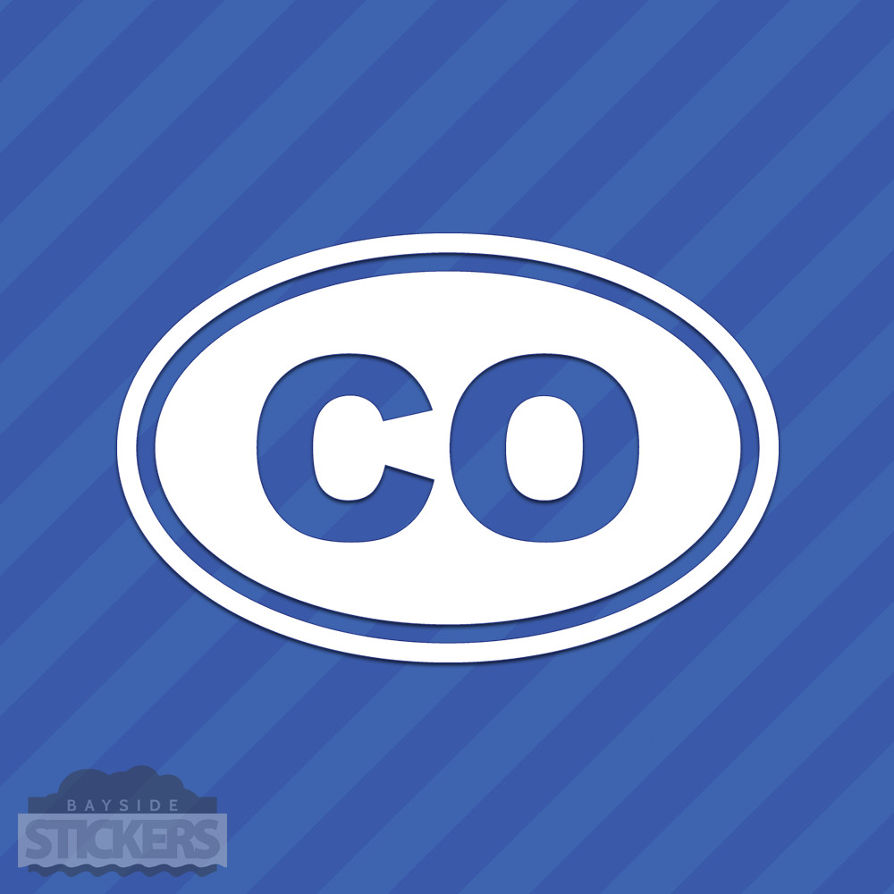 Colorado CO Oval Vinyl Decal Sticker