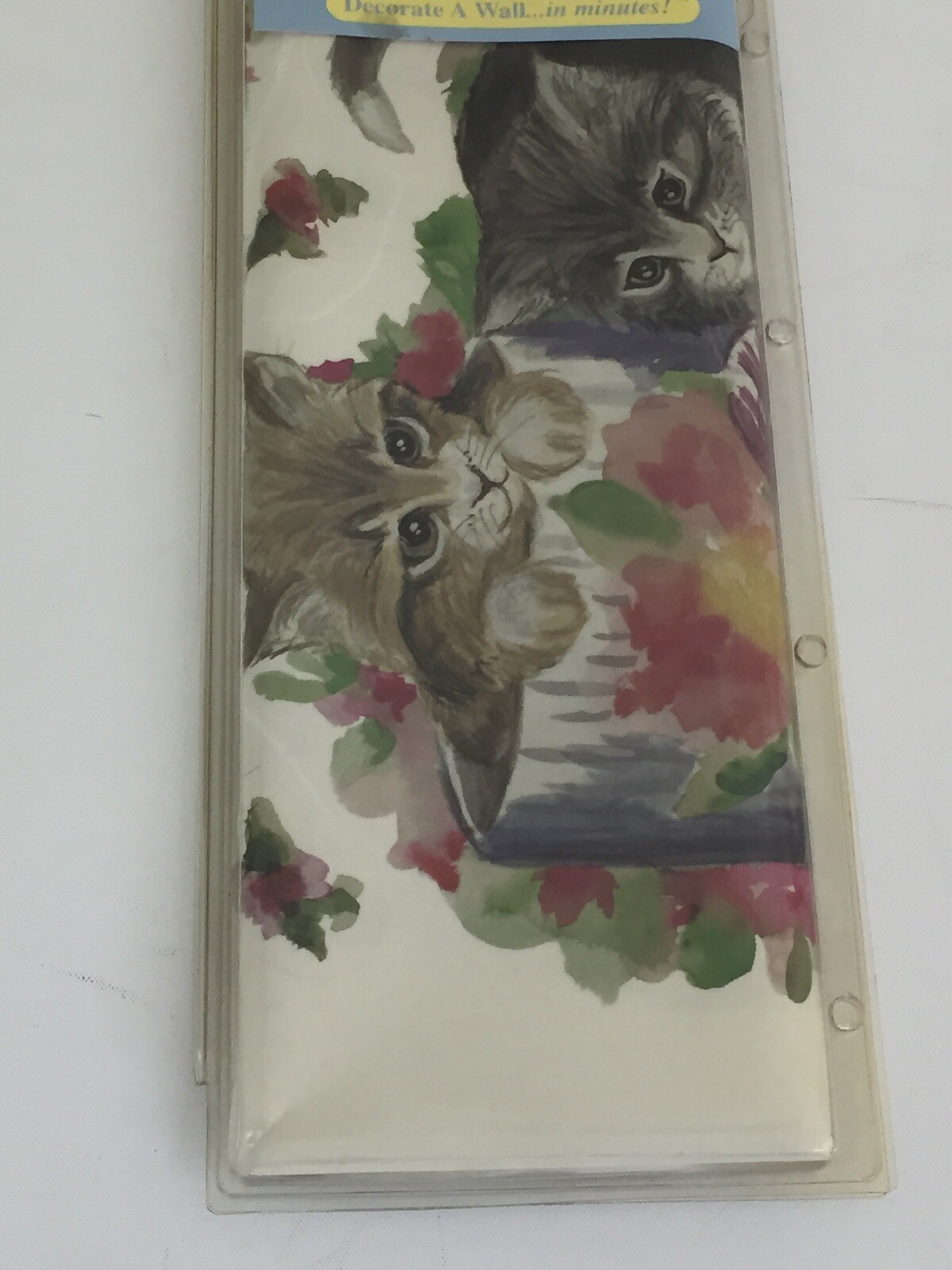 Vtg Priss Prints Jumbo Stick-Ups Kittens PreCut Reusable Wall Decoration #40291