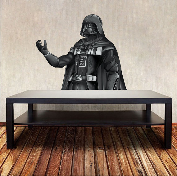 Darth Vader Decal – Star Wars Decal Laptop Decals – Kids Bedroom Wall Mural n80