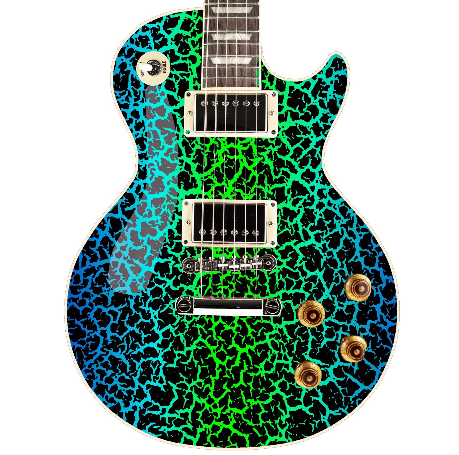 80's Metal Crackle Paint Selection Guitar/Bass Skin Wrap Sticker Skins 9 choices