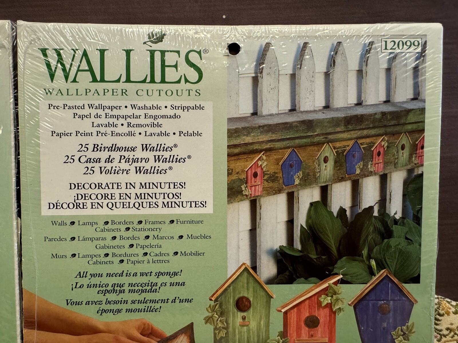 Wallies Wallpaper Cutouts Birdhouse 25 Pieces LOT of 2