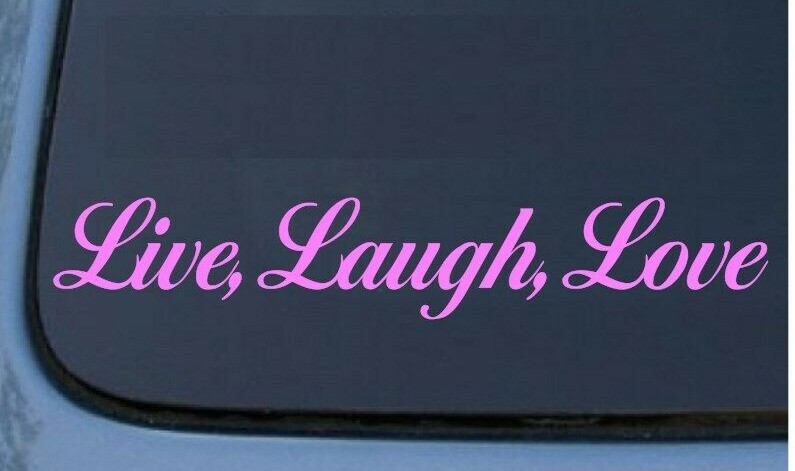 Live Laugh Love Car Vinyl STICKER DECAL Style1