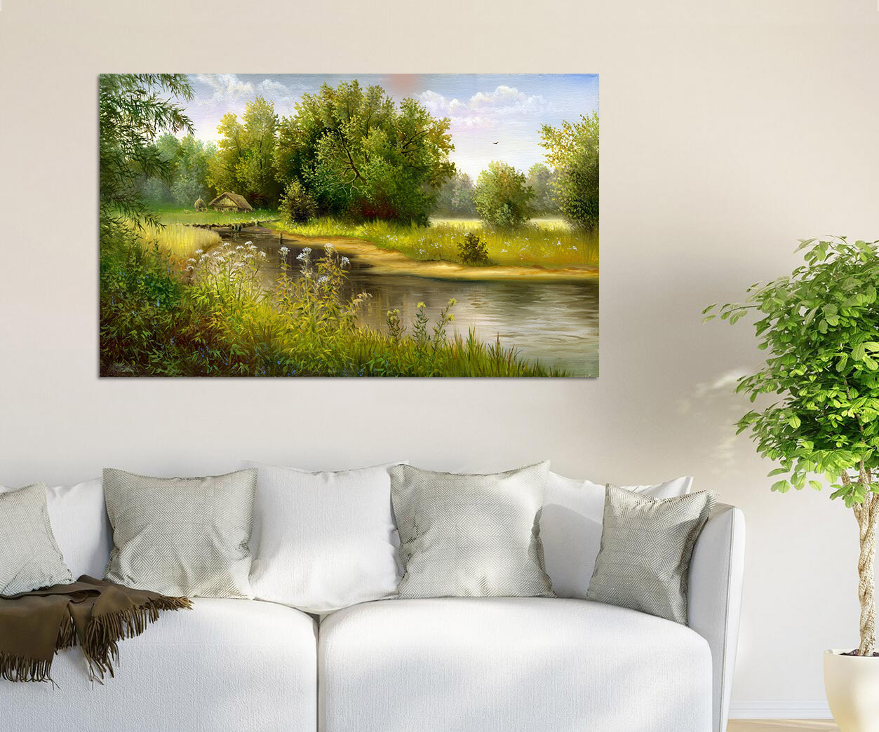 3D River Bank Tree 557 Wall Stickers Vinyl Murals Wall Print Decal Deco Art AJ