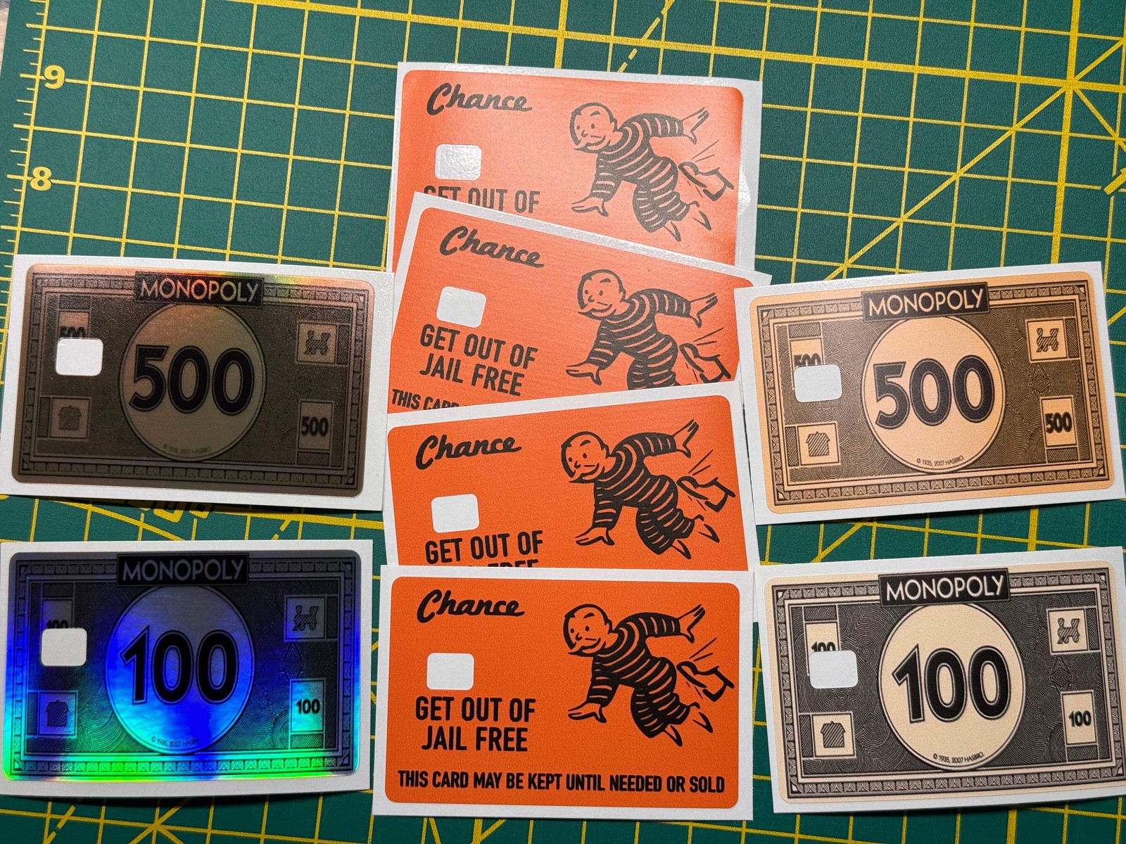Get Out Of Jail FREE Monopoly Credit Card Skin Sticker Decal