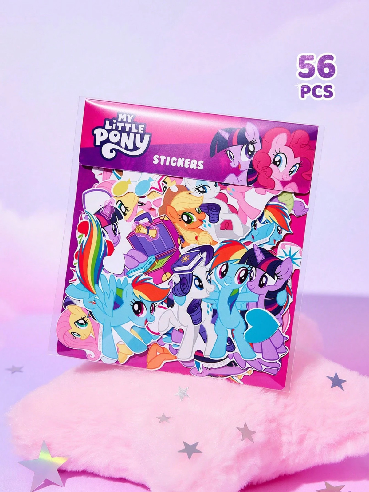My Little Pony Kawaii Y2K Party Cute Decorations Adhesive Stickers – Pack of 56