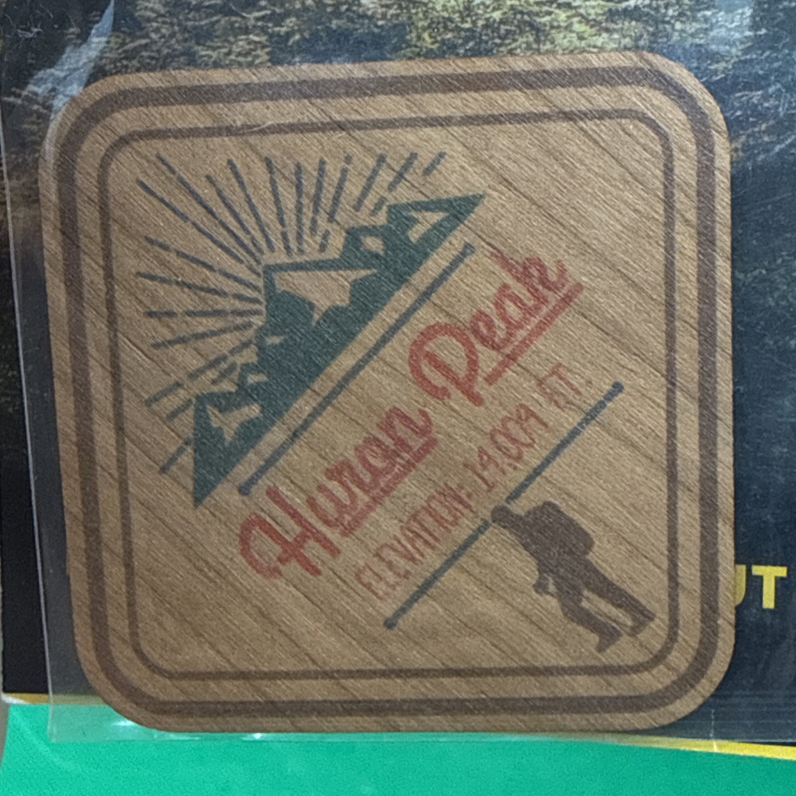 Dust City Wood Sticker "Huron Peak Cherry biodegradable, dishwasher safe