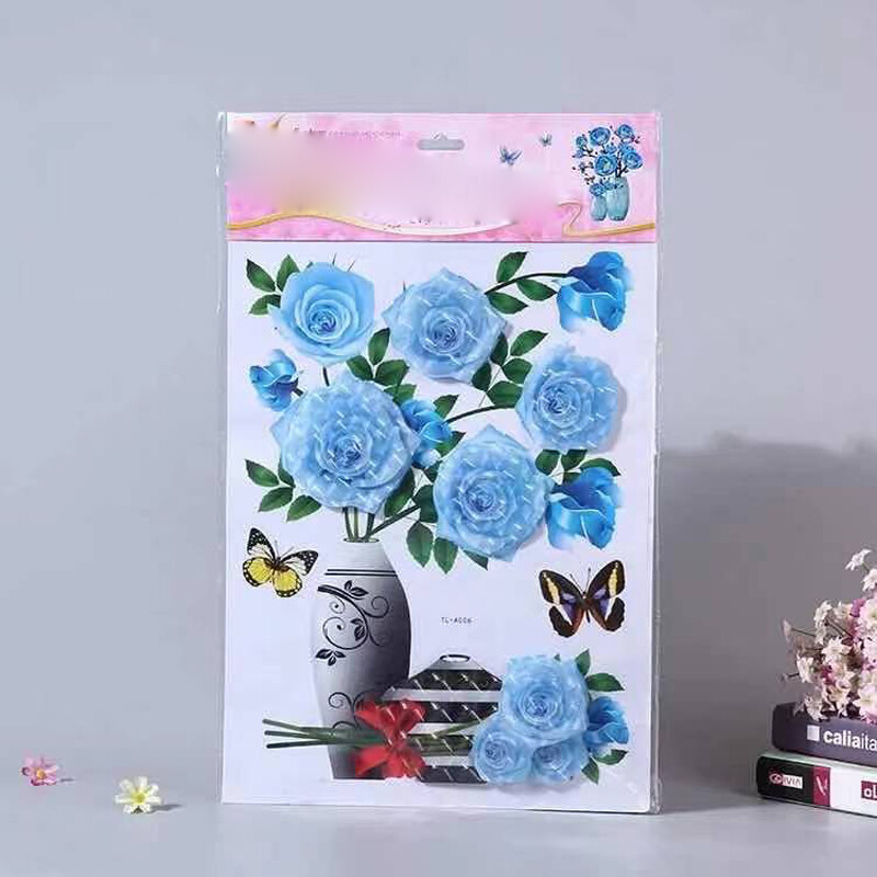 3D Flower PVC Sticker Self Adhesive Mural Home Room Furniture Wall Decal Picture