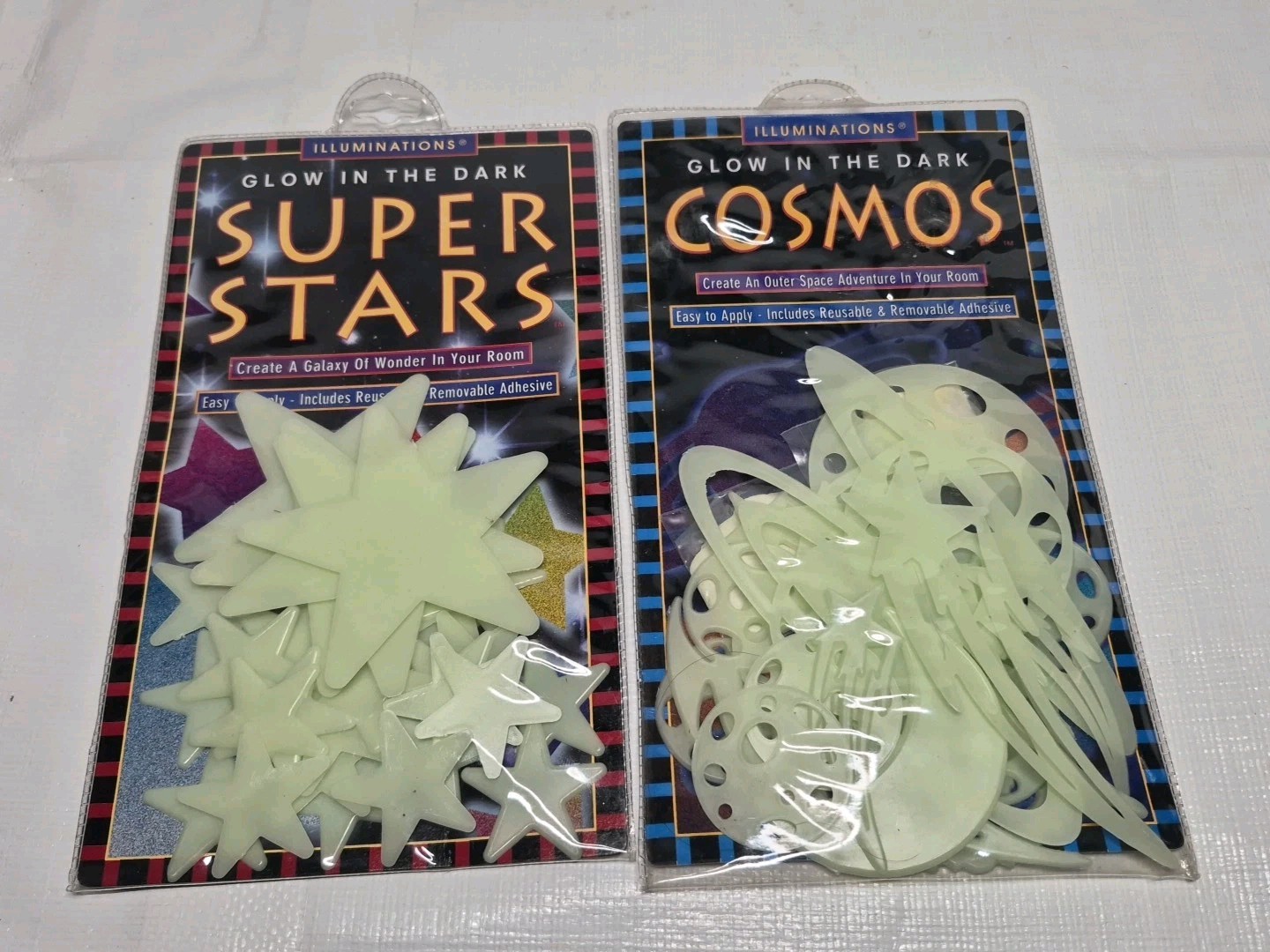 Vintage Illuminations 1997 Glow In The Dark Ceiling Stars Planets Comets Cosmos