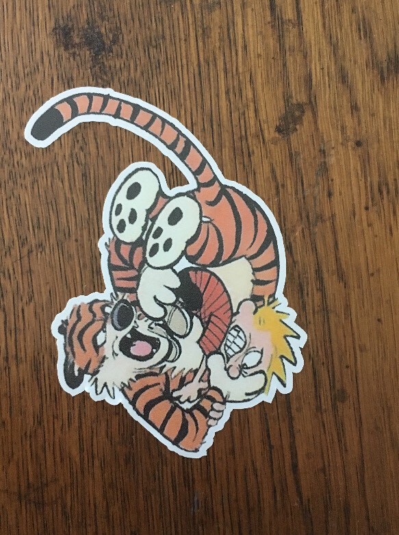 Calvin And Hobbes Sticker