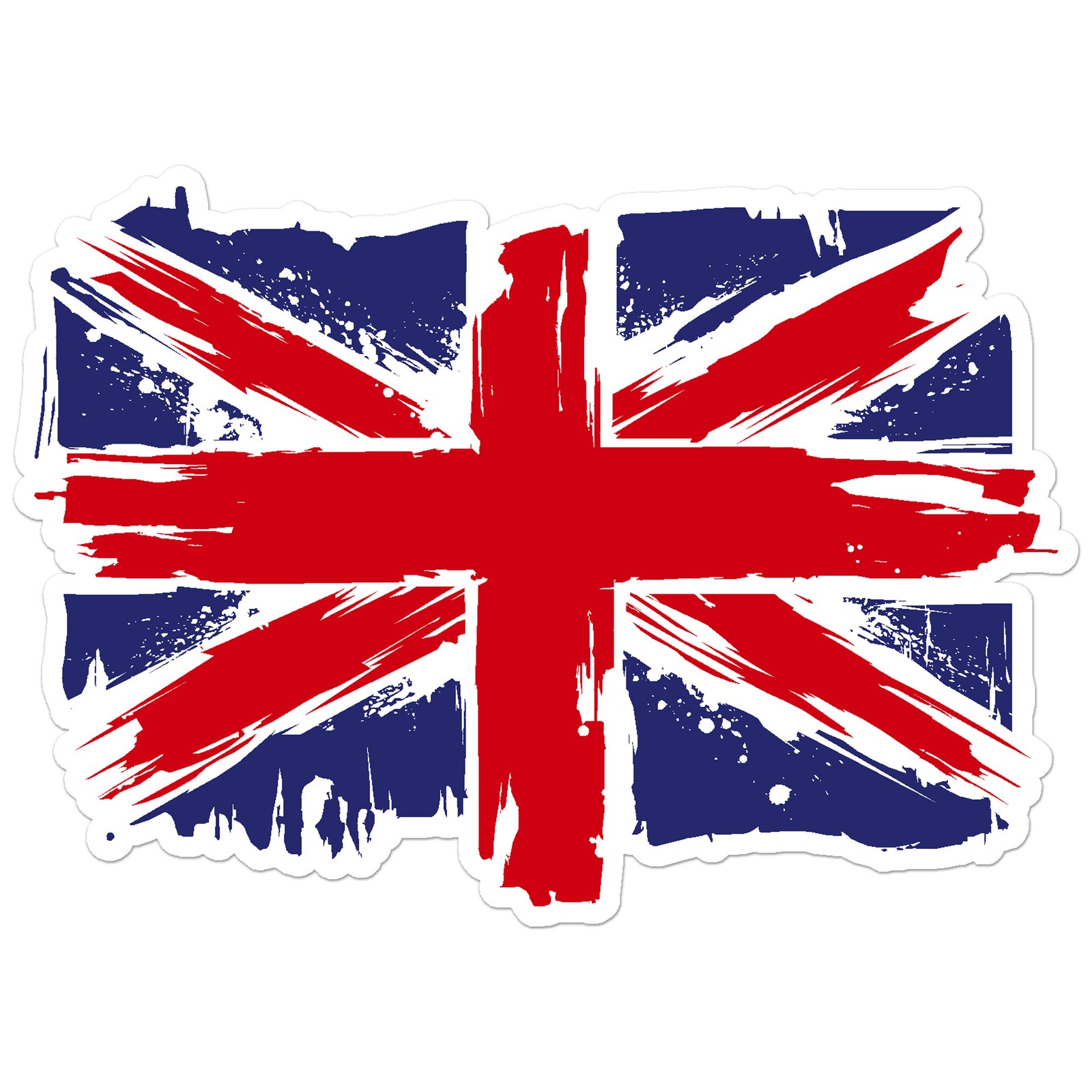 Union Jack United Kingdom – Vinyl Decal Sticker – Car Window Laptop – ebn9187